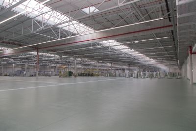 Drutex Neue Produktionshalle Innenansicht
