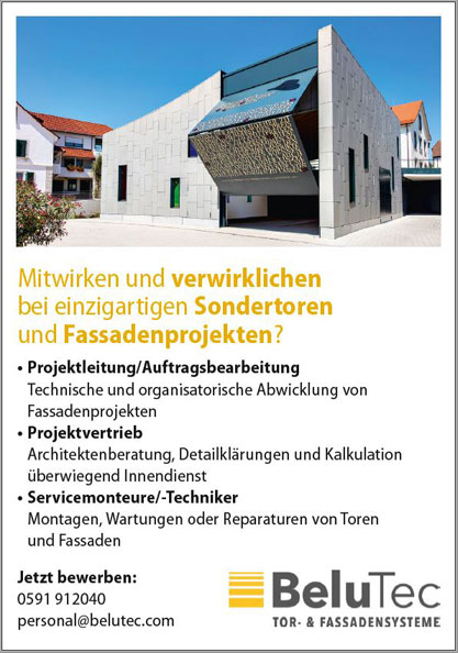 Stellenanzeige BeluTec