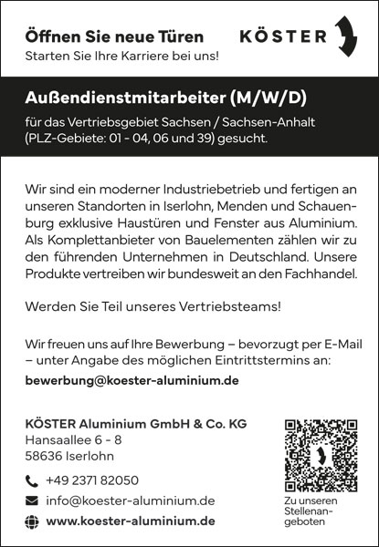 Stellenanzeige Kster